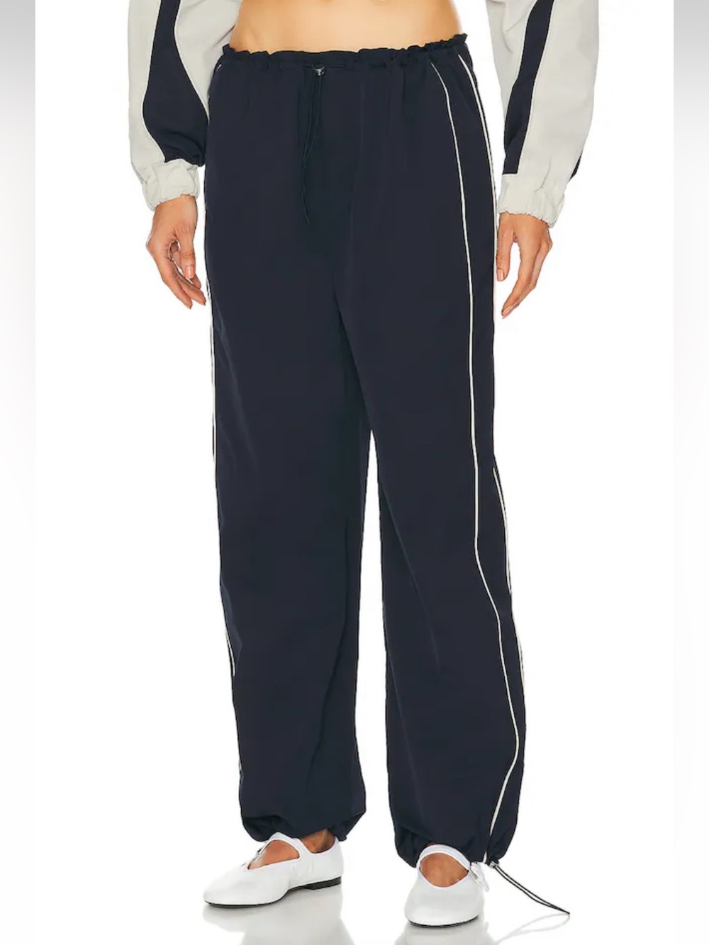 GRLFRND synched waist drawstring pants